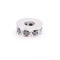 Copper Round Spacer Beads 8mm Inlaid Zircon 10pcs 7