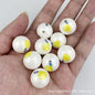 Matte Pearl Princess Bubblegum Beads ABS Plastic 20mm 10pcs 3