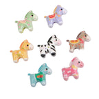 Colorful Pony Shaped Acrylic Beads 26x29x12mm Hole 3mm 20pcs 4