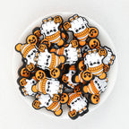 Halloween Pumpkin Balloons Ghost Silicone Focal Beads 20Pcs  2