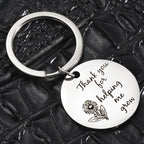 Sunflower Teacher Appreciation Keychain Stainless Steel Keepsake 3