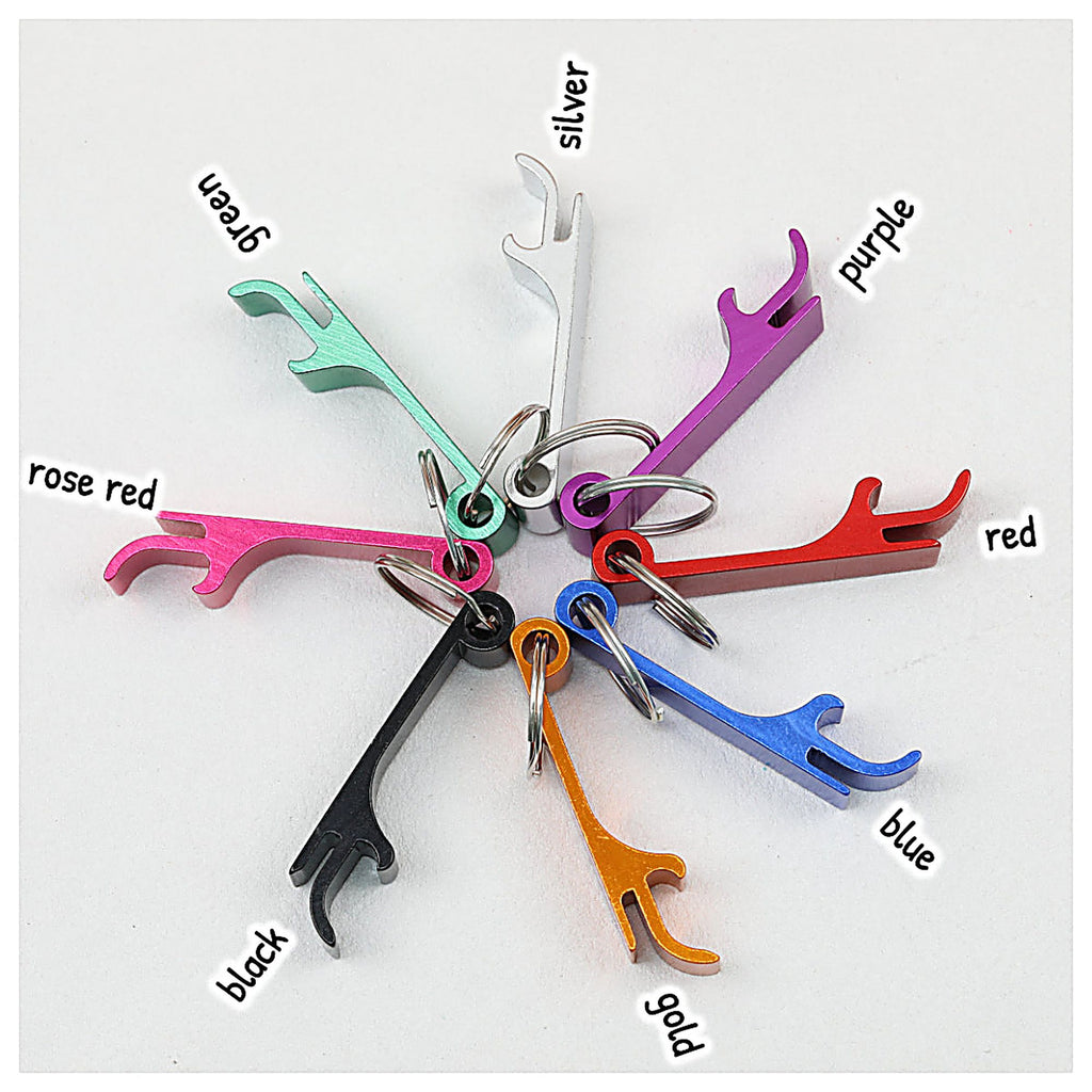 Aluminum Bottle Opener Keychain Slim Durable Lightweight