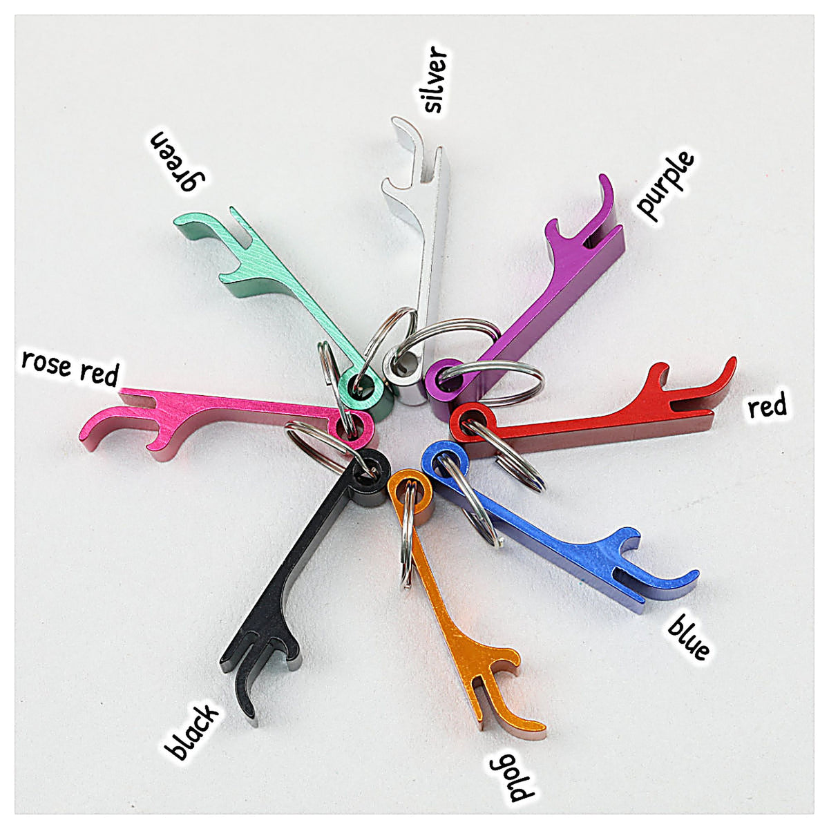 Aluminum Bottle Opener Keychain Slim Durable Lightweight