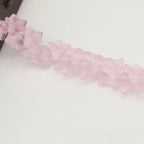 Frosted Transparent Trumpet Flower Glass Beads 9*13mm 20pcs 4