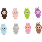 Silicone Focal Beads Bunny Characters Standing Upright 20pcs