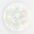 3D Colorful Heart Shape Bottle Silicone Focal Beads 20pcs 4