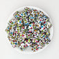 13.5mm Square Leopard Print Silicone Beads 50pcs - 10