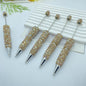 Beadable Pen Full Rhinestone Shimmering Lotus Purple Ballpoint 8