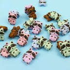 Silicone Focal Beads Little Bear Sitting Pose 10pcs 4