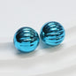 Plated Pumpkin Acrylic Beads 14mm Glossy Metallic Colors 50pcs 8