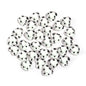 Dot Heart Acrylic Beads 12mm Colorful Centers 5pcs 12