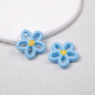 Hollow Dotted Line Sakura Flower Acrylic Beads 25mm 20pcs 14