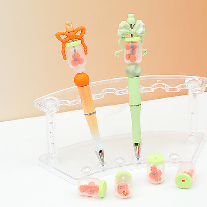Halloween 3D Glitter Bottle Silicone Focal Beads 20Pcs 8