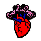 Silicone Focal Beads Heart Cardiology Script Top 20pcs