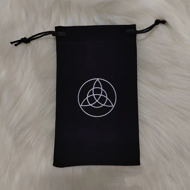 Tarot Card Velvet Drawstring Bags Celestial Esoteric Design 5pcs 18x11.5cm 13