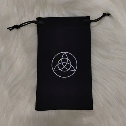 Tarot Card Velvet Drawstring Bags Celestial Esoteric Design 5pcs 18x11.5cm 13