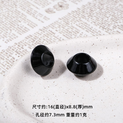 Colorful 16mm Large Hole Round Acrylic Spacer Beads 40pcs 6