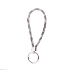 Diamond Wristlet Keychain Metal Flexible Loop Multiple Colors 13