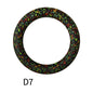 65mm Printed Silicone Beads Round Rings Floral Animal Spots Prints 13