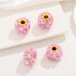 Fabric Glitter Sequin Spacer Beads 16mm 50pcs 16
