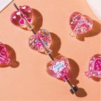 Heart Balloon Acrylic Beads 22mm Decorative 20pcs
