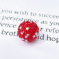 Colored Clay Ball Rhinestone Beads 16mm Glass Glaze 20pcs 15