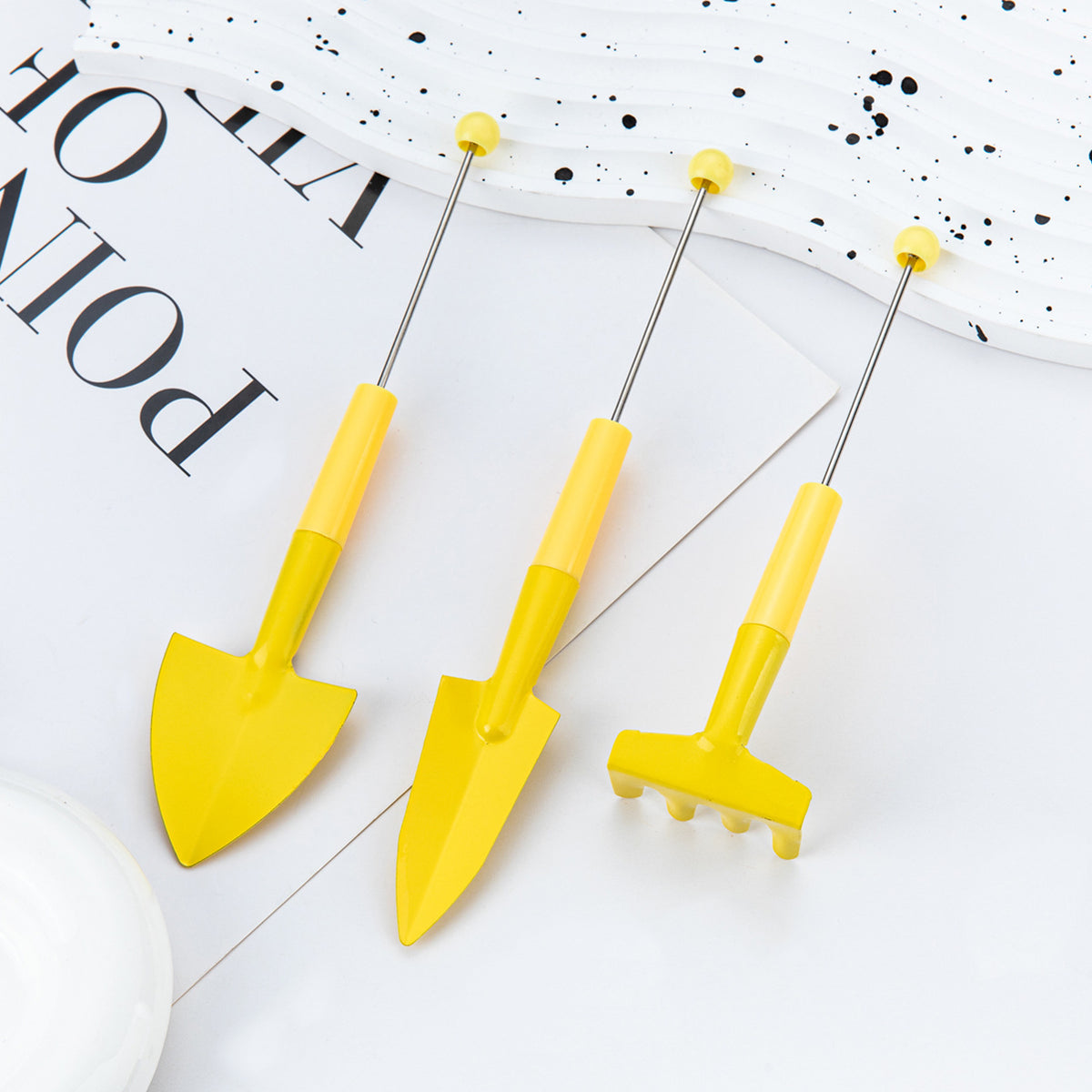 Beadable Metal Gardening Tool Sets Solid Color