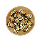 Silicone Focal Beads Sam Trick Or Treat Holding Jack O Lantern 20pcs 2