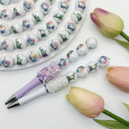 Statue of Liberty 16mm Acrylic Round Beads 50pcs 3