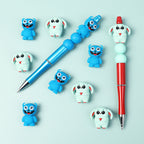 Silicone 3D Focal Beads Little Monster Bright Eyes Quirky Expressions 20pcs 15