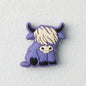 Highland Cow Silicone Focal Beads Colorful 20pcs 18