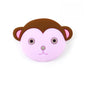 Silicone Focal Beads Monkey Face Rounded Ears 20pcs 11