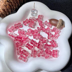 Bear Transparent Glass Beads 12mm 14mm Multicolor 50pcs 2