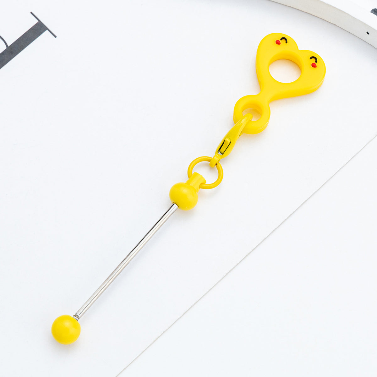 Beadable Cup Charms Smiley Heart-shaped