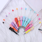 Beadable Pen with Creative Sequin Petal Decoration 2