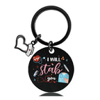 Stainless Steel Nurse Nursing Heart Cap Charm Color Printing Keychain 2