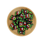 Silicone Focal Beads Christmas Grinch What the Elf Lettering 20pcs 2