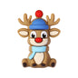 3D Winter Animal Silicone Focal Beads 20 Pcs with Reindeer Snowman Penguin 12