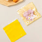 Daisy Pattern Top Seal Zip Lock Bags PE Plastic 14.5cm 50pcs 4