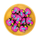 Silicone Focal Beads Easter Red Duck with Pastel Bunny Figures 2