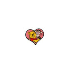 Silicone Focal Beads Disney Pooh Bear Tigger Heart Shaped 20pcs
