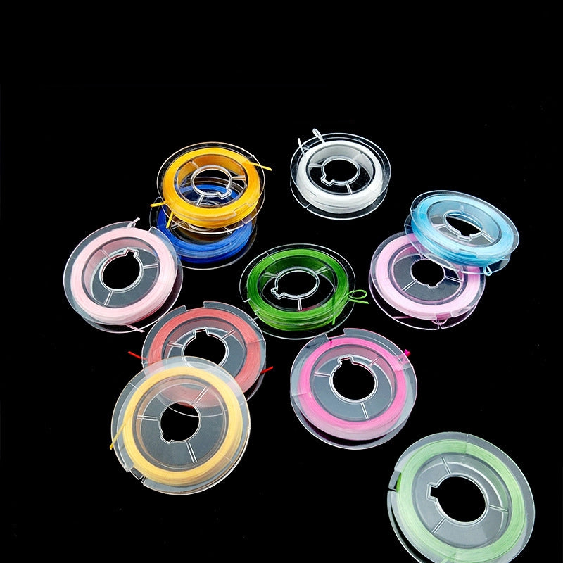 Elastic Spandex Thread 0.6mm Stretch Durable Multicolor 10pcs 10m Rolls