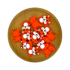 Silicone 3D Focal Beads Woodland Fox Expressive Eyes 20pcs 2