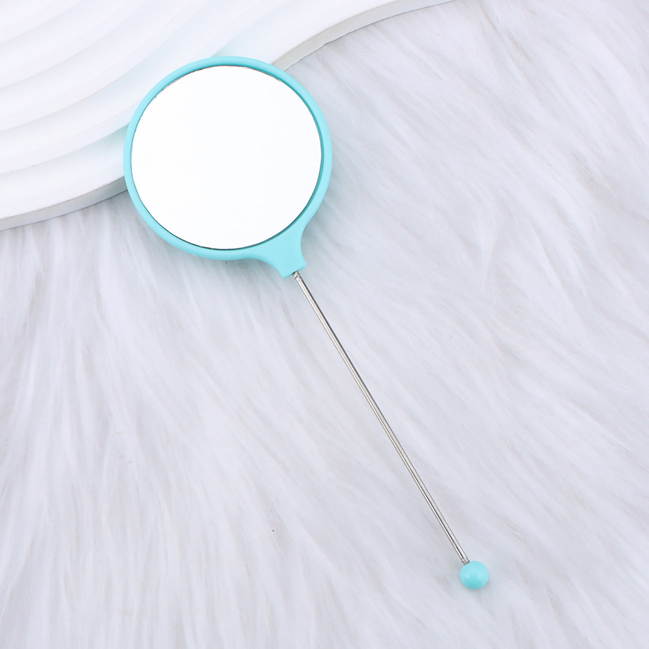 Beadable Mirrors Mini Handheld Round