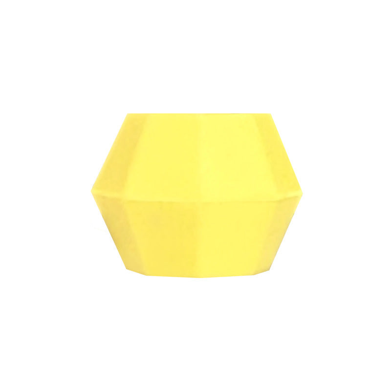 18mm Faceted Silicone Beads Colorful Geometric Shape 50pcs 11