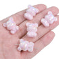 Glossy Little Bear Acrylic Beads 17x21mm Iridescent Pastel 8pcs 7