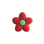 Silicone Focal Beads Flower Pastel Colors Center Dot 20pcs 2