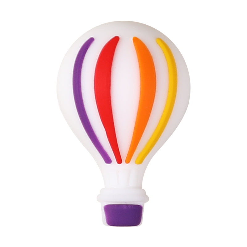 Silicone 3D Focal Beads Hot Air Balloon Rounded Balloon Shape 20pcs 15