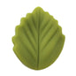 Colorful Leaf Silicone Beads Solid Color Matte Finish 20pcs 8
