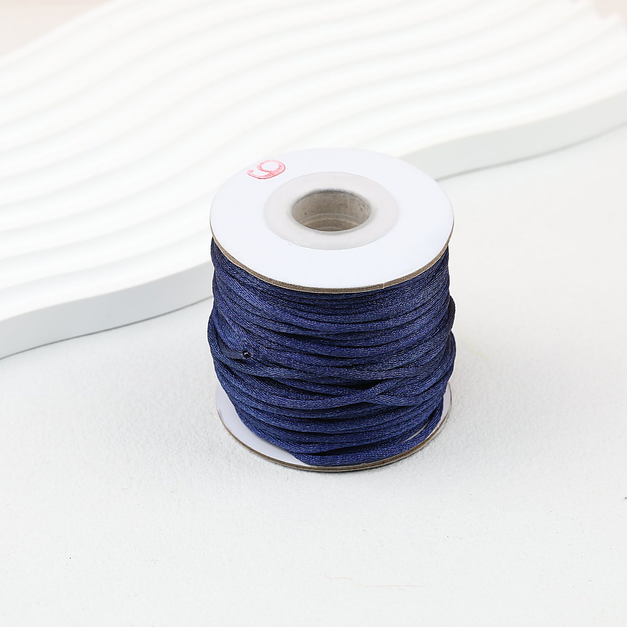 Nylon String Beading Cord 2mm Diameter Gold 38 Yards - #16 Dark Blue